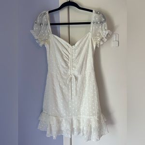 PRINCESS POLLY white mini dress